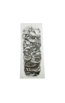 Gemi - 43 - Tattoo Kol Dövme - Kmrsfres - Sticker Siyah Gemi - 43 - Tattoo Kol Dövme - Kmrsfres - Sticker Siyah