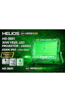 Helıos Hs-3851 30w Yeşil Led Projektör - Ip65 Tam Watt Hs-3851 Yeşil Helıos Hs-3851 30w Yeşil Led Projektör - Ip65 Tam Watt Hs-3851 Yeşil