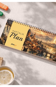 Tarihsiz Spiralli Haftalık Masaüstü Planlayıcı - Şehirde Gece - 10x30 Cm Plango Turkuaz Tarihsiz Spiralli Haftalık Masaüstü Planlayıcı - Şehirde Gece - 10x30 Cm Plango Turkuaz