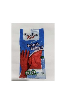 Kırmızı Bulaşık Eldiveni No 8 - 8.5 Kırmızı