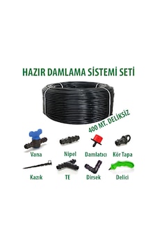 16x0,9mm 400 Metre Düz Damlama Borusu Sistemi Hazır Damlama Seti Set-02 16x0,9mm 400 Metre Düz Damlama Borusu Sistemi Hazır Damlama Seti Set-02