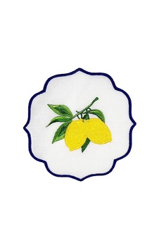 Bardak Altlığı Capri Desen 4 Lü Set Beyaz Bardak Altlığı Capri Desen 4 Lü Set Beyaz
