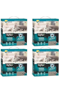 Reflex Aktif Karbonlu Topaklaşan Bentonit Kedi Kumu 4 x 6 L Reflex Aktif Karbonlu Topaklaşan Bentonit Kedi Kumu 4 x 6 L