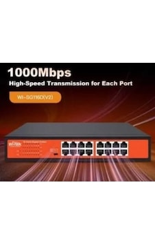Wıtek Wı-sg116d Poesiz 16port Gigabit Ethernet Switch