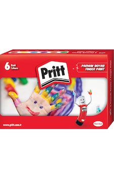 Pritt 6'lı Parmak Boyası 6x30ml 6 Degişik Renk Pritt 6'lı Parmak Boyası 6x30ml 6 Degişik Renk