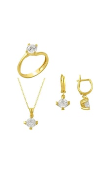 Tektaş Üçlü Set 7.45 Gram 14 Ayar Altın