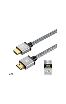 Paugge Ultra Sertifikalı 8K 60Hz. 4K 120Hz Hdmi 2.1 Kablo 3M