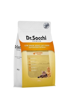 Dr. Sacchi Premium Düşük Tahıllı Tavuklu Yetişkin Kedi Maması 1 KG Dr. Sacchi Premium Düşük Tahıllı Tavuklu Yetişkin Kedi Maması 1 KG