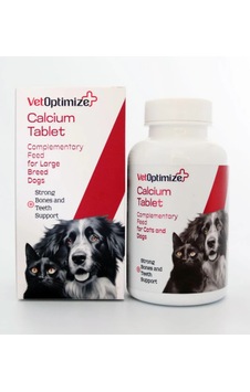Vetoptimize Calcium Tablet 84 Tablet Yavru Köpek Kemik Gelişimi, Emziren Köpek Kalsiyum, Diş & Kırık Desteği Veteriner Takviyesi Vetoptimize Calcium Tablet 84 Tablet Yavru Köpek Kemik Gelişimi, Emziren Köpek Kalsiyum, Diş & Kırık Desteği Veteriner Takviyesi