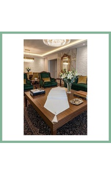 Bşkvirgo Çizgili Tek Runner, Colber Tek Runner 40x140cm Ekru Bsk2026 Bşkvirgo Çizgili Tek Runner, Colber Tek Runner 40x140cm Ekru Bsk2026