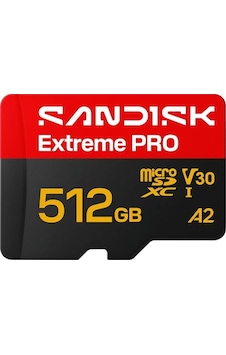 Sandısk Extreme Pro Microsdxc 512 Gb. Uhs-ı Kart + Sd Adaptörü 250 Mb/s'ye Kadar Okuma, 170 Mb/s'ye Kadar Yazma, 5k, 3k, 4k Uhd, C10, V30, U3, A2 Sandısk Extreme Pro Microsdxc 512 Gb. Uhs-ı Kart + Sd Adaptörü 250 Mb/s'ye Kadar Okuma, 170 Mb/s'ye Kadar Yazma, 5k, 3k, 4k Uhd, C10, V30, U3, A2