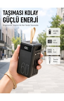 4 Çıkışlı Hızlı Şarj Destekli Powerbank Yeni Nesil 3855796 4 Çıkışlı Hızlı Şarj Destekli Powerbank Yeni Nesil 3855796