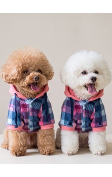 Marshmellow Kapşonlu Polar Köpek Ceketi Sıcak Tutan Yumuşak Köpek Kıyafeti