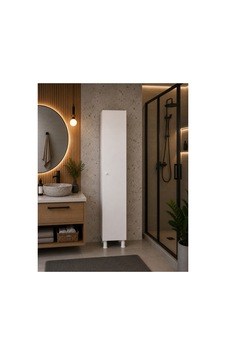 Ln-0110 Banyo Boy Dolabı, Kiler Dolabı, Çok Amaçlı Dolap, 5 Raflı 1 Kapaklı, Beyaz - 906439407 Beyaz Ln-0110 Banyo Boy Dolabı, Kiler Dolabı, Çok Amaçlı Dolap, 5 Raflı 1 Kapaklı, Beyaz - 906439407 Beyaz