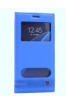 Galaxy Uyumlu A5 2016 Kılıf Pencereli Elite Kapaklı Kılıf Mavi Galaxy Uyumlu A5 2016 Kılıf Pencereli Elite Kapaklı Kılıf Mavi