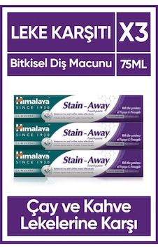 Himalaya Stain Away Leke Karşıtı Diş Macunu 3 x 75 ML Himalaya Stain Away Leke Karşıtı Diş Macunu 3 x 75 ML