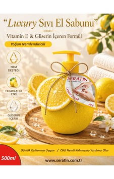 Seratin Liquid Hand Soap Lemon Fresh 500ml Seratin Liquid Hand Soap Lemon Fresh 500ml
