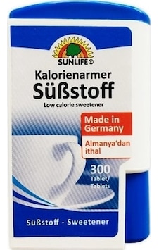 Sunlife Sweetener Tatlandırıcı 300 Tablet Sunlife Sweetener Tatlandırıcı 300 Tablet