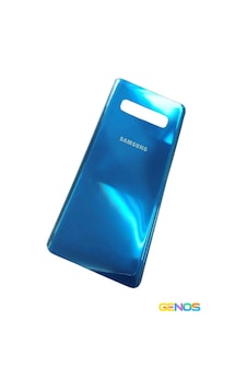 Samsung Galaxy Uyumlu S10 Arka Cam Kapak Batarya Pil Kapağı Mavi Diğer