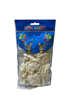 25 Adet Beyaz K Balon Seti 2612 Çok Renkli 25 Adet Beyaz K Balon Seti 2612 Çok Renkli