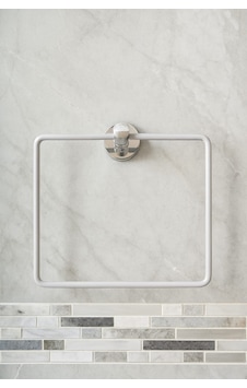 Banyo Havluluğu Duvara Sabitlemeli Askılı Havluluk Gri