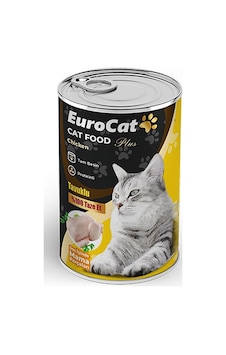 Eurocat - 160 - Tavuk Parça Etli Ytş. Kedi Konserve - Dpmıx-hb - 400 Gr