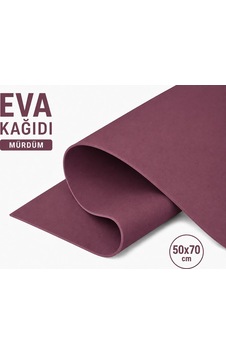 Eva Kağıt, Çiçek Yapım Eva, Dekoratif Süsleme Ve Elişi Kağıdı, 1.5 Mm - 50x70 Cm - Mürdüm