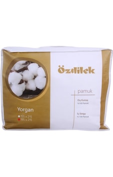 Özdilek %100 Pamuk Dolgulu Çift Kişilik Yorgan 195X215 Cm Beyaz Özdilek %100 Pamuk Dolgulu Çift Kişilik Yorgan 195X215 Cm Beyaz