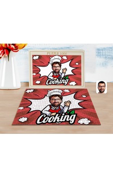 Bk Gift Kişiye Özel Erkek Chef Karikatürlü 1000 Parça Profesyonel Puzzle-14 Bk Gift Kişiye Özel Erkek Chef Karikatürlü 1000 Parça Profesyonel Puzzle-14