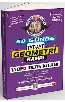 Bıyıklı Matematik 58 Günde Tyt Ayt Geometri Video Ders Kitabı Bıyıklı Matematik 58 Günde Tyt Ayt Geometri Video Ders Kitabı