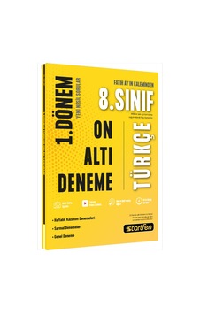8. Sınıf 1. Dönem 16'Lı Türkçe Denemesi- Startfen Yayınları 8. Sınıf 1. Dönem 16'Lı Türkçe Denemesi- Startfen Yayınları