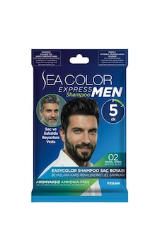 Sea Color Express Men Amonyaksız Şampuan Boya Erkek Şampuan Saç Ve Sakal Boyası 02 Doğal Siyah Sea Color Express Men Amonyaksız Şampuan Boya Erkek Şampuan Saç Ve Sakal Boyası 02 Doğal Siyah