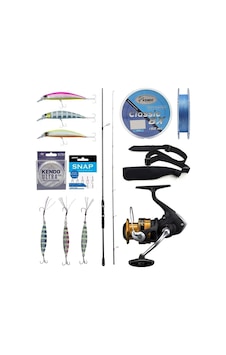 Yek Outdoor Spin Olta Seti Okuma Wave Up Spin 270cm 10-40gr 2 Parça Olta Kamışı&shimano Makina Fx C3000 Fc Yek Outdoor Spin Olta Seti Okuma Wave Up Spin 270cm 10-40gr 2 Parça Olta Kamışı&shimano Makina Fx C3000 Fc