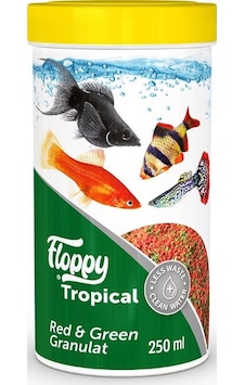 Floppy Tropical Red Green Balık Yemi 250 Ml Floppy Tropical Red Green Balık Yemi 250 Ml