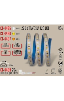Ct-4496 220 V Trafosuz 120 Led Günışığı 5 Metre Ct-4496 220 V Trafosuz 120 Led Günışığı 5 Metre