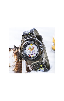 Baykuş Figürlü Füme Renk Silikon Kordonlu Çocuk Kol Saat St-303719 Baykuş Figürlü Füme Renk Silikon Kordonlu Çocuk Kol Saat St-303719