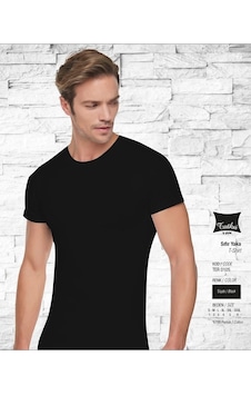 Erkek Penye 0 Yaka Yarım Kollu 6'lı Paket Atlet 0105 Beyaz Erkek Penye 0 Yaka Yarım Kollu 6'lı Paket Atlet 0105 Beyaz