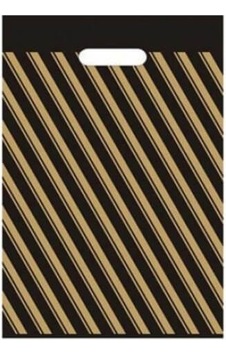 Takviyeli Çizgili Siyah Poşet 40X50 Cm 100 Adet Takviyeli Çizgili Siyah Poşet 40X50 Cm 100 Adet