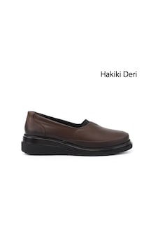 Gönderir Kadın Kahverengi Dolgu Taban Hakiki Deri Ayakkabı Ddza80042991 Gönderir Kadın Kahverengi Dolgu Taban Hakiki Deri Ayakkabı Ddza80042991