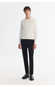 Avva Erkek Siyah Yandan Cepli Dokulu Bi-stretch Slim Fit Pantolon A42y3211 Avva Erkek Siyah Yandan Cepli Dokulu Bi-stretch Slim Fit Pantolon A42y3211
