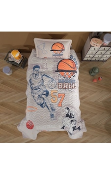 Clasy Ranforce Tek Kişilik Yatak Örtüsü Basketball Bej Bej Clasy Ranforce Tek Kişilik Yatak Örtüsü Basketball Bej Bej