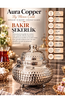 Aura Copper Kapaklı Bakır Şekerlik 3 Ayaklı El İşlemeli Lokumluk Gümüş Renk-dövme Aura Copper Kapaklı Bakır Şekerlik 3 Ayaklı El İşlemeli Lokumluk Gümüş Renk-dövme