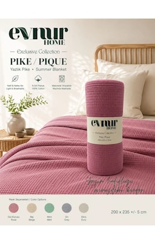 Evnur Home Lüks Pike Çift Kişilik 200x235 Gül Kurusu Evnur Home Lüks Pike Çift Kişilik 200x235 Gül Kurusu