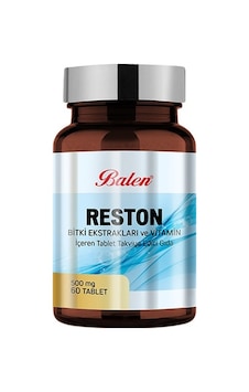 Reston Bitki Ekstraktları ve Vitamin İçeren Tablet 500 MG x 60 Reston Bitki Ekstraktları ve Vitamin İçeren Tablet 500 MG x 60