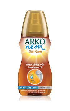 Arko Nem SPF 6+ Bronzlaştırıcı Güneş Yağı 150 ML Arko Nem SPF 6+ Bronzlaştırıcı Güneş Yağı 150 ML
