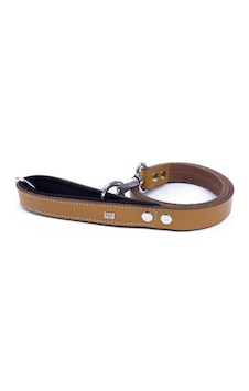 Doggie Konforlu Deri El Yapımı Köpek Gezdirme Kayışı 2.5 x 120 CM Camel Doggie Konforlu Deri El Yapımı Köpek Gezdirme Kayışı 2.5 x 120 CM Camel