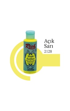Rich Multi Surface 2128Açık Sarı Boya Akrilik Boya 120 Cc Rich Multi Surface 2128Açık Sarı Boya Akrilik Boya 120 Cc
