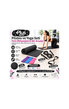 7 Mm Pilates Minderi + 3'lü Direnç Bandı + Atlama İpi + Kelebek Direnç Lastiği Siyah Siyah 7 Mm Pilates Minderi + 3'lü Direnç Bandı + Atlama İpi + Kelebek Direnç Lastiği Siyah Siyah