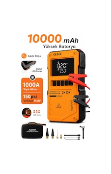 Exenar - Turuncu - Akıllı Akü Takviye Cihazı Hava Kompresörü 150psı Jump Starter 10000mah Mah 4in1 Marş Ve Hava Pompası Exenar - Turuncu - Akıllı Akü Takviye Cihazı Hava Kompresörü 150psı Jump Starter 10000mah Mah 4in1 Marş Ve Hava Pompası