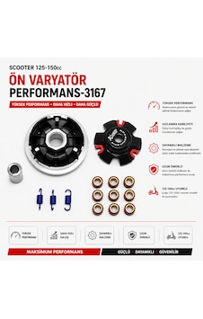 Scooter 125-150 Ön Varyatör Performans-3167 Set Scooter 125-150 Ön Varyatör Performans-3167 Set